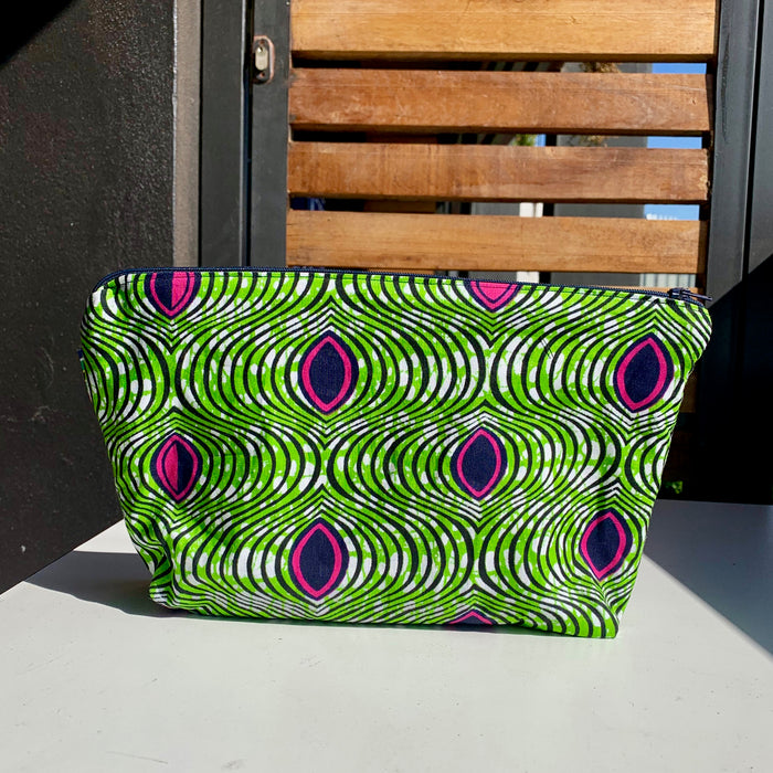African Wax Print Cosmetic Bag (several patterns available)